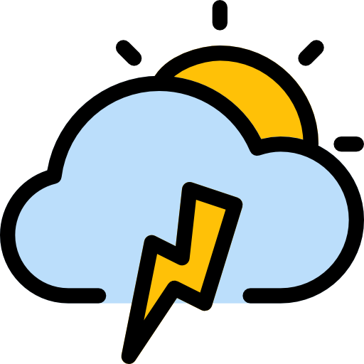 tormenta Pixel Perfect Lineal Color icono