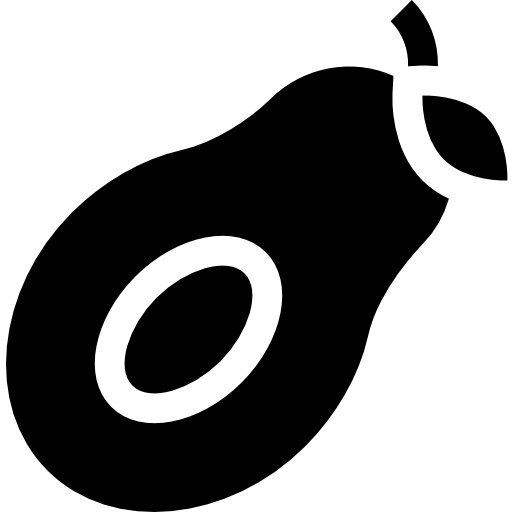 Авокадо Basic Straight Filled иконка