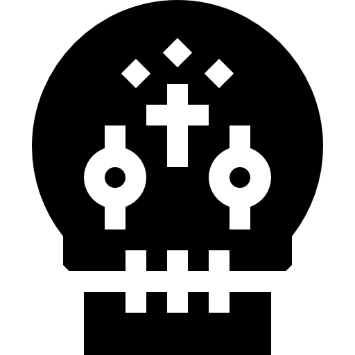 calavera mexicana Basic Straight Filled icono