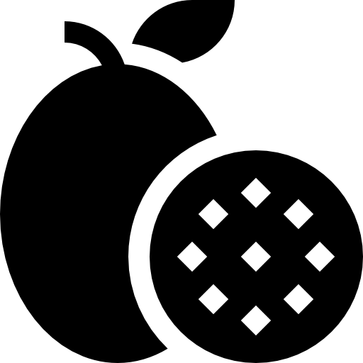 maracuyá Basic Straight Filled icono