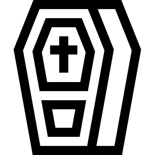 trumna Basic Straight Lineal ikona