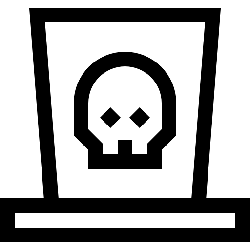 cartola Basic Straight Lineal Ícone