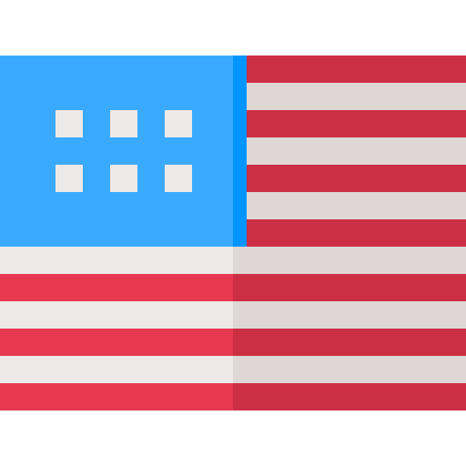 estados unidos Basic Straight Flat icono