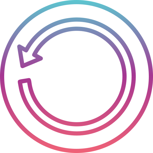 odświeżać Generic gradient outline ikona