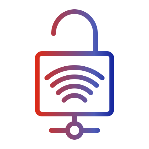 beveiligde verbinding Generic gradient outline icoon