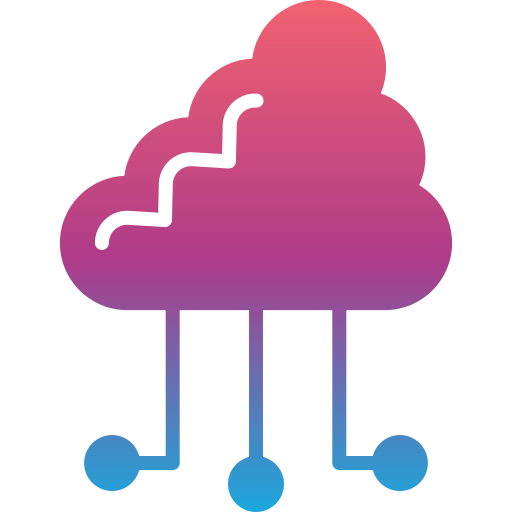 computación en la nube Generic gradient fill icono