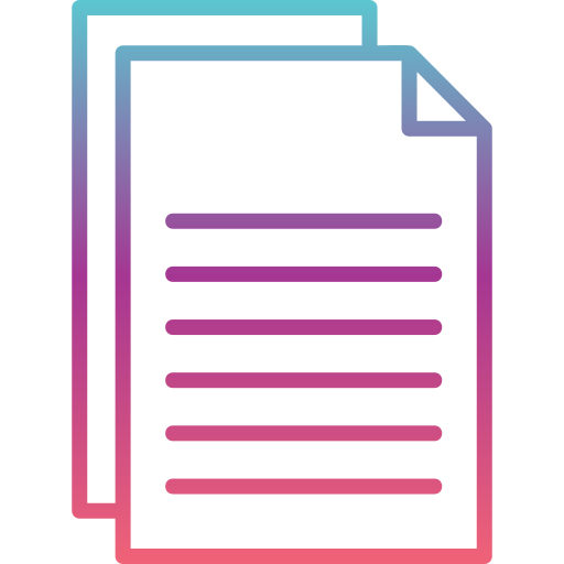 papier Generic gradient outline icon