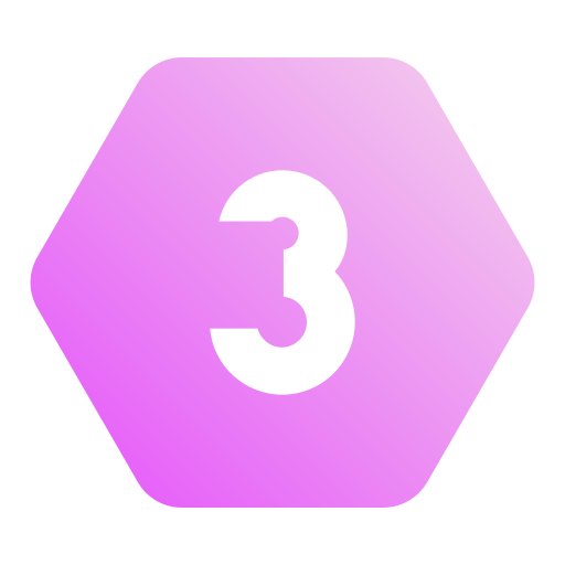 Three Generic gradient fill icon