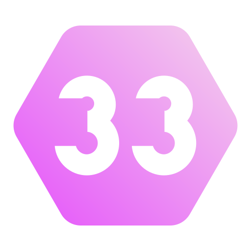 Thirty three Generic gradient fill icon