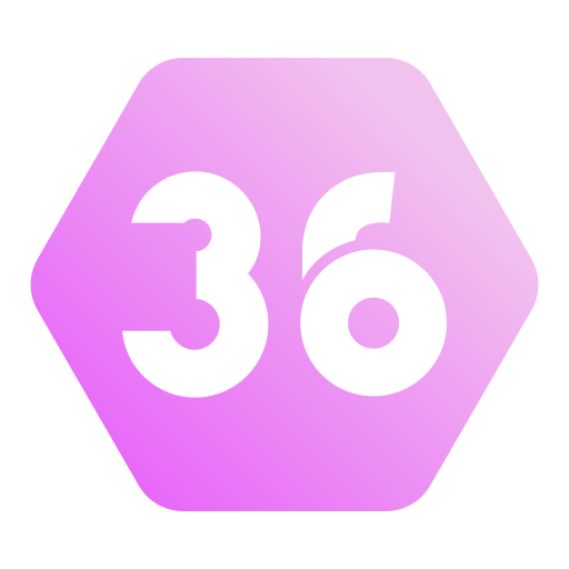 Thirty six Generic gradient fill icon