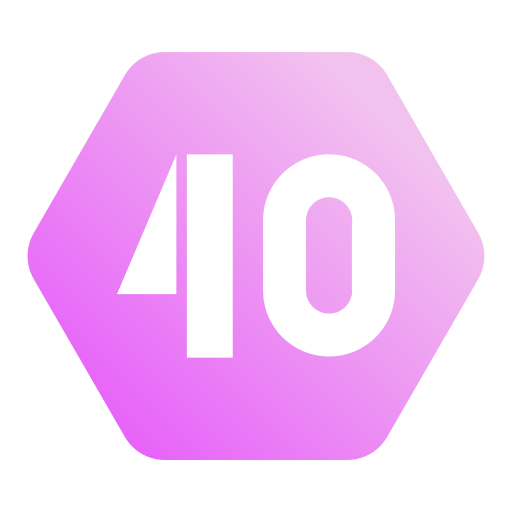 Forty Generic gradient fill icon