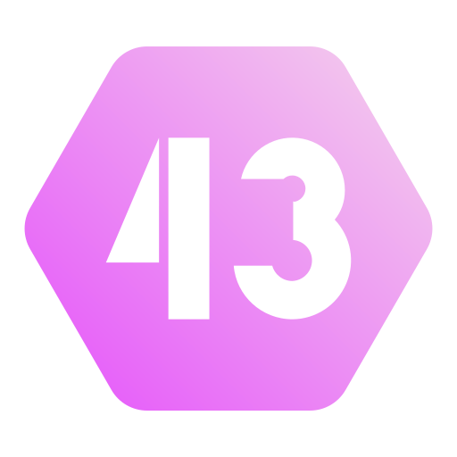 Forty three Generic gradient fill icon