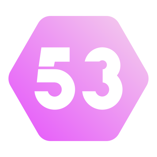 Fifty three Generic gradient fill icon