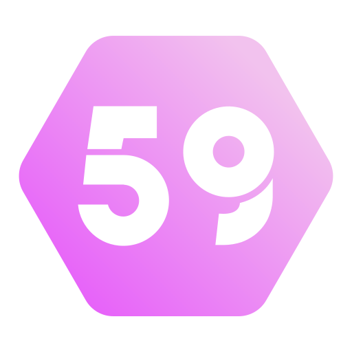 Fifty nine Generic gradient fill icon