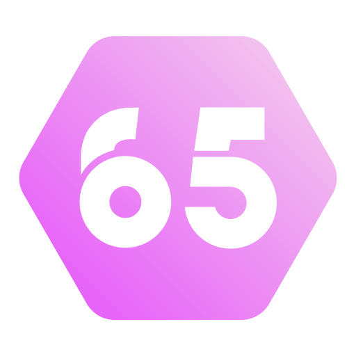 Sixty five Generic gradient fill icon