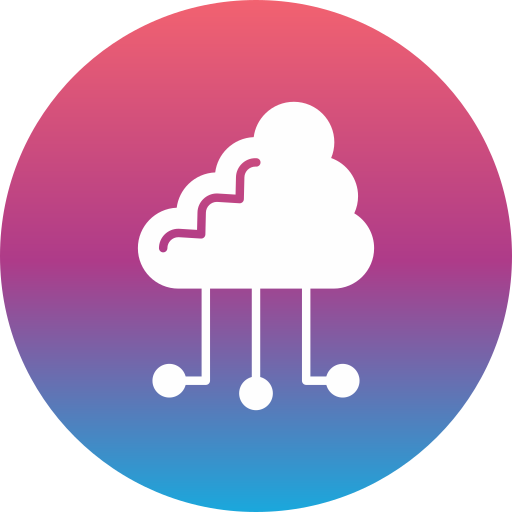 cloud computing Generic gradient fill icoon