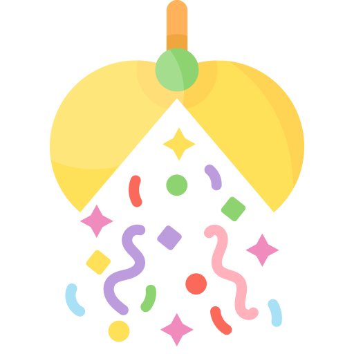 Confetti ball Generic color fill icon