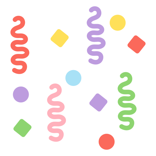 confettis Generic color fill Icône