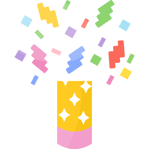 Confetti Generic color fill icon