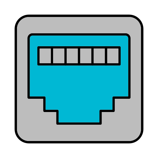 Rj45 Generic color lineal-color icon