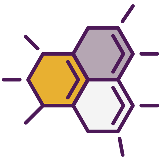 moleculaire structuur Generic color lineal-color icoon