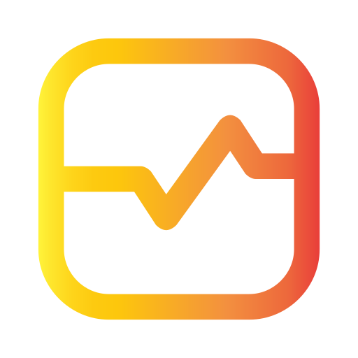 Pulse rate Generic gradient outline icon