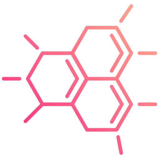 struttura molecolare Generic gradient outline icona