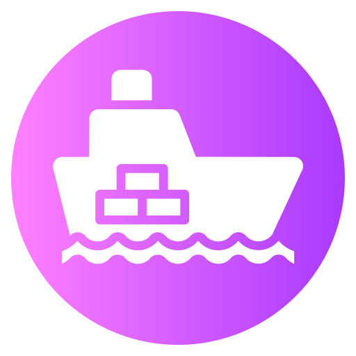 Cargo boat Generic gradient fill icon