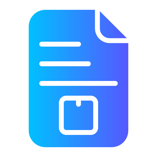 문서 Generic gradient fill icon