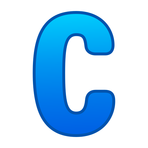 buchstabe c Generic gradient lineal-color icon