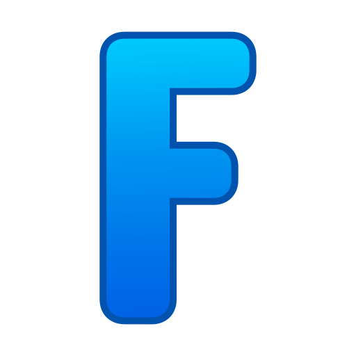 buchstabe f Generic gradient lineal-color icon