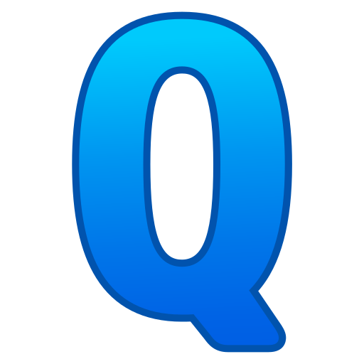 buchstabe q Generic gradient lineal-color icon