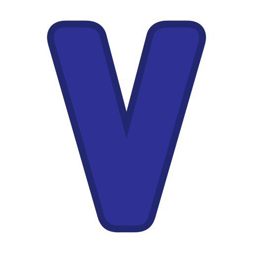 letra v Generic color lineal-color icono