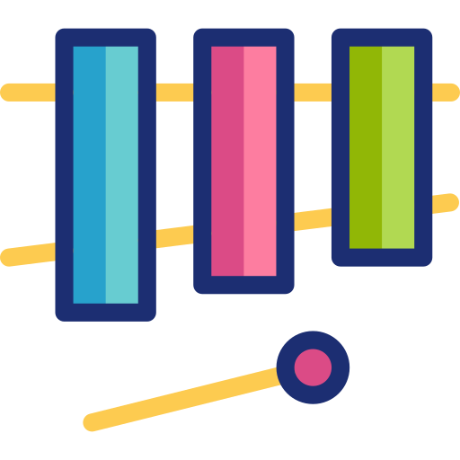ksylofon Basic Accent Lineal Color ikona
