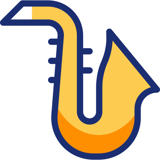 saksofon Basic Accent Lineal Color ikona