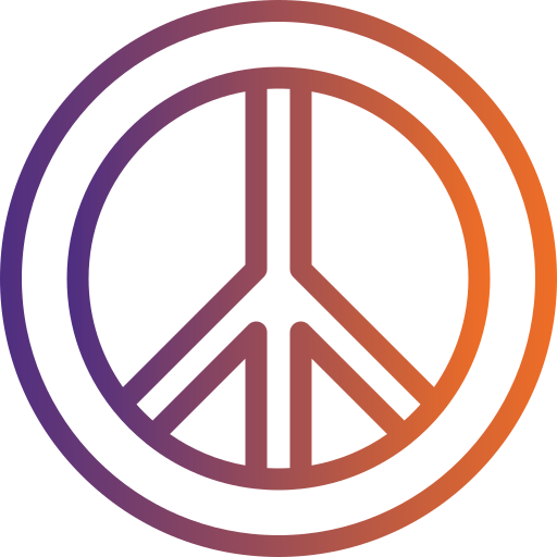 平和 Generic gradient outline icon