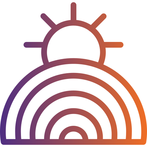 arco-íris Generic gradient outline Ícone