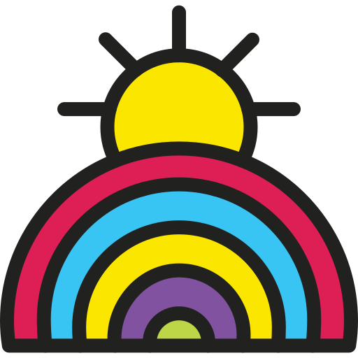 regenboog Generic color lineal-color icoon