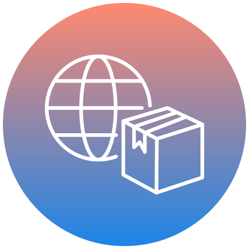 국제 배송 Generic gradient fill icon