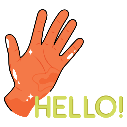 hola Generic Sticker Color Lineal Color icono