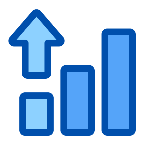 Growth bar Generic color lineal-color icon