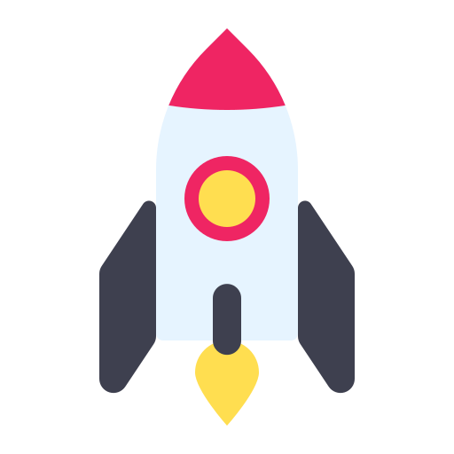 raket lancering Generic color fill icoon