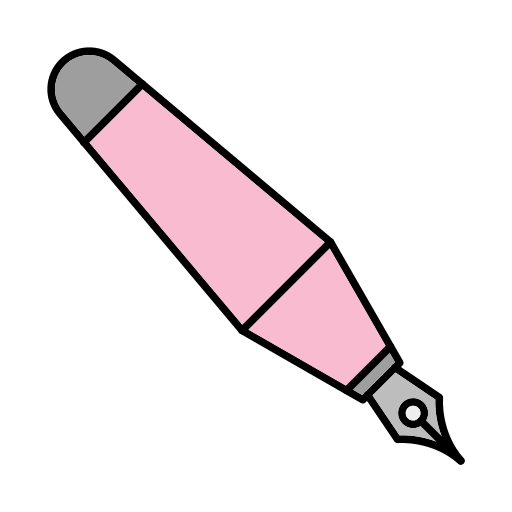 penna stilografica Generic color lineal-color icona