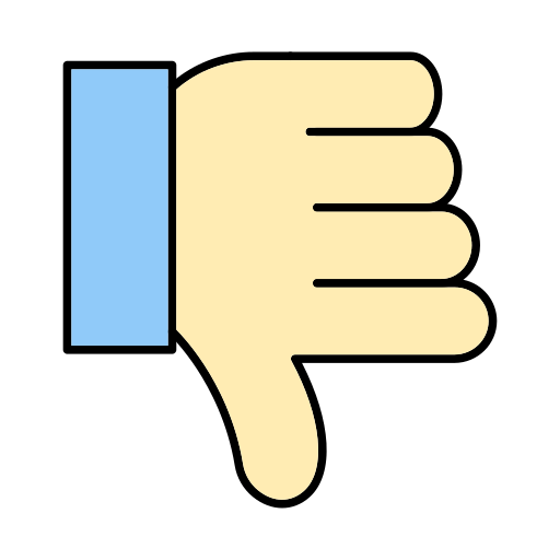 Thumbs down Generic color lineal-color icon
