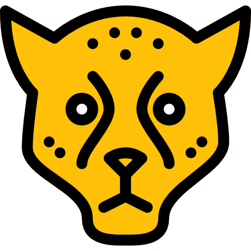 leopardo Pixel Perfect Lineal Color icono