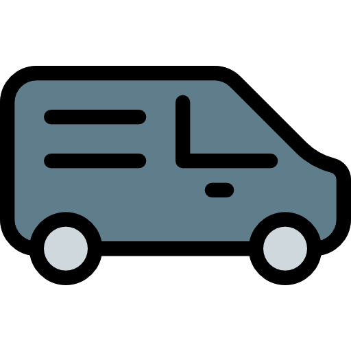 Delivery truck Pixel Perfect Lineal Color icon