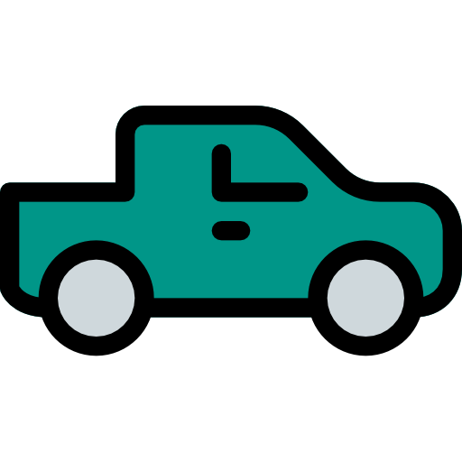 Pick up truck Pixel Perfect Lineal Color icon