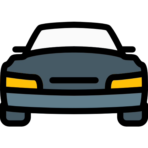 coche Pixel Perfect Lineal Color icono