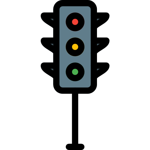 Traffic light Pixel Perfect Lineal Color icon