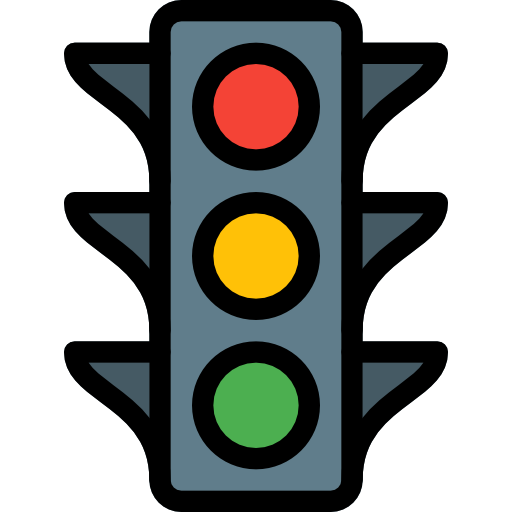 Traffic light Pixel Perfect Lineal Color icon